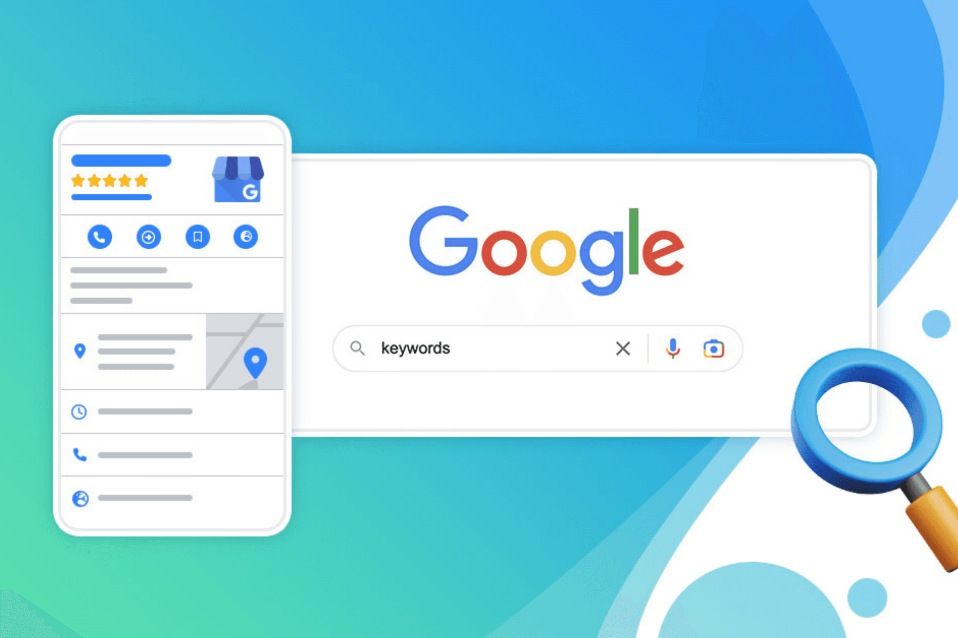 Optimisation avancée Google Business Profile : posts, catégories, services et avis clients.