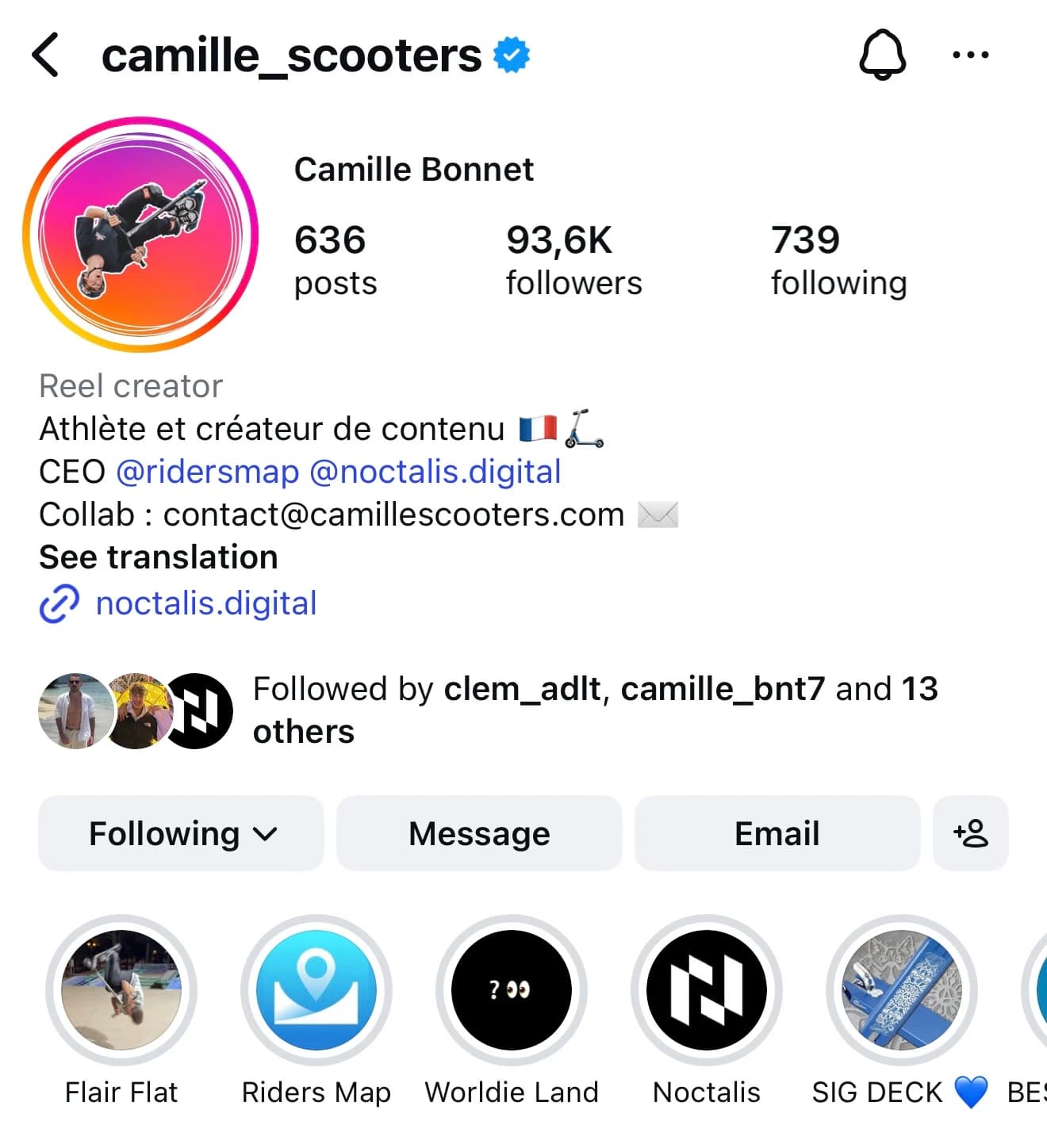 Camille Scooters montage