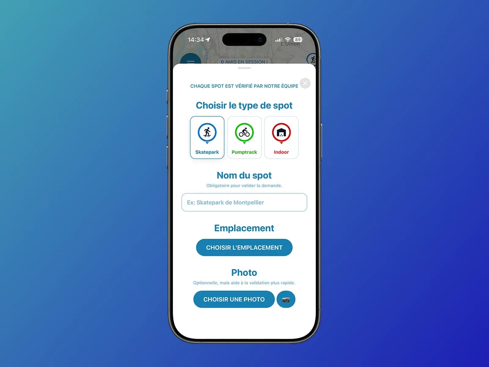 Ajout et contribution d'un spot sur RidersMap