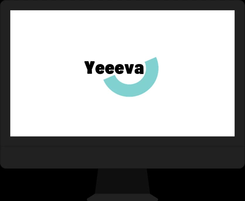 Yeeeva affiché sur un iMac