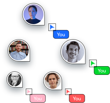 Illustration de communication d'équipe